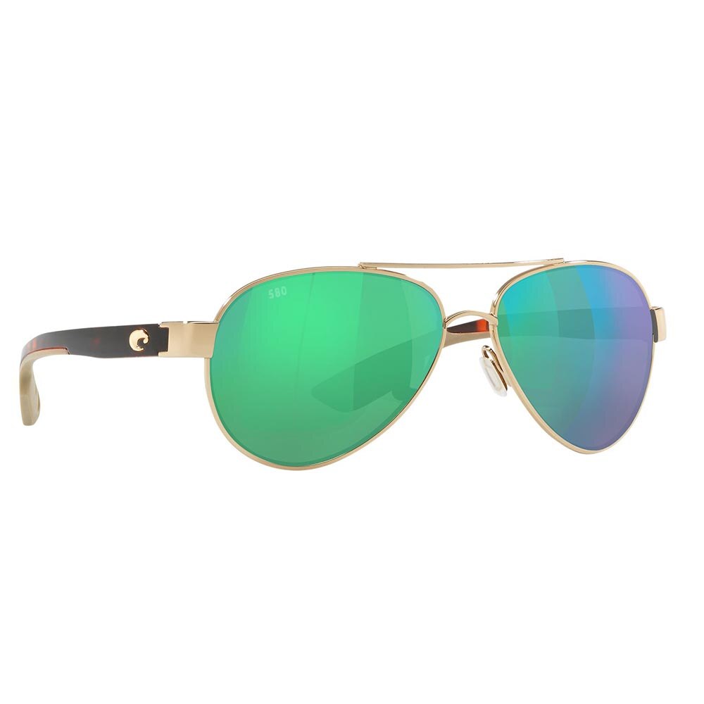 Costa Loreto Sunglasses Polarized in Rose Gold with Green Mirror 580G